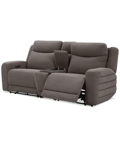 Macy's Kristyan 3-pc. Fabric Sofa With 2 Power Motion Chairs And Console, Exclusively At