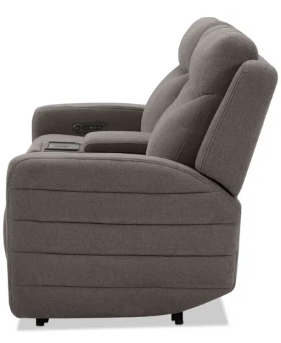 Macy's Kristyan 3-pc. Fabric Sofa With 2 Power Motion Chairs And Console, Exclusively At