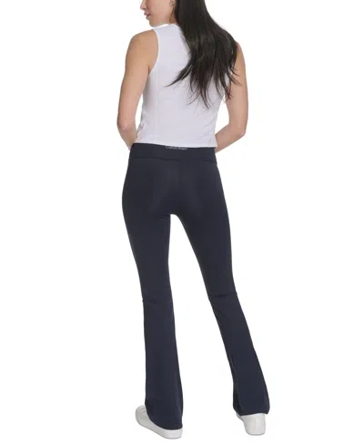 Calvin Klein Performance Women's Crossover Waist Flare Leggings