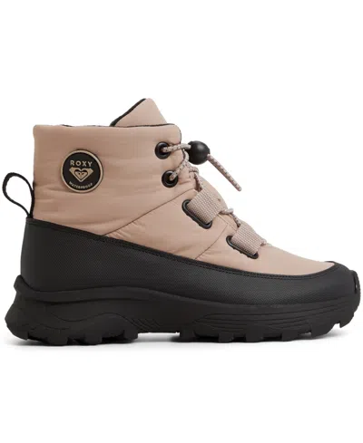 Roxy Women's Everest Snow Lace Up Boots In Brown