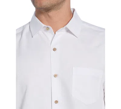 Cubavera Men's Palm Print Short-sleeve Button-down Shirt In White