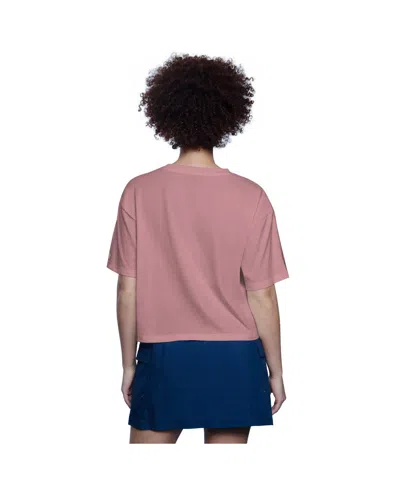 Starter Women's Pink Buffalo Bills Play The Ball Boxy Cropped T-shirt