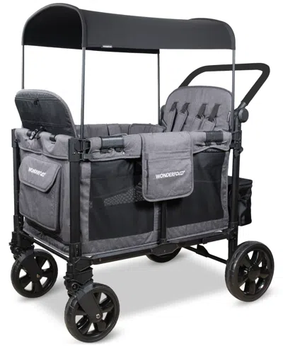 Wonderfold Wagon Wonderfold W4 Elite Pro Stroller Wagon In Black