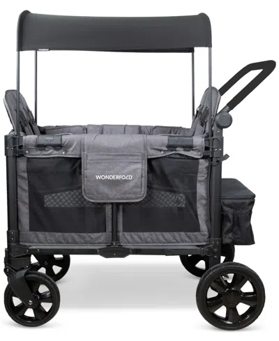 Wonderfold Wagon Wonderfold W4 Elite Pro Stroller Wagon In Black