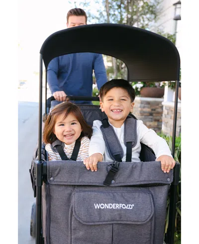 Wonderfold Wagon Wonderfold W4 Elite Pro Stroller Wagon In Black