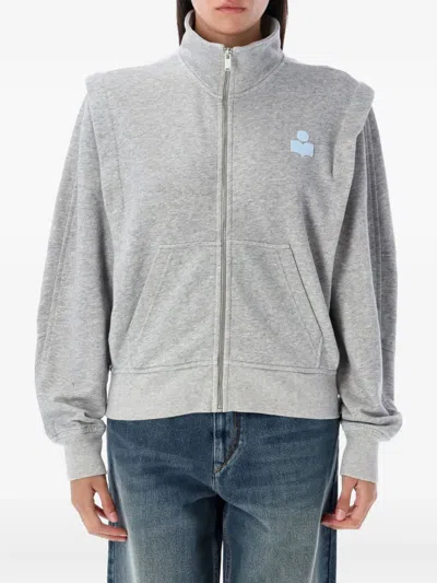 Isabel Marant Étoile Marant Etoile Women Organic Cotton Blend Sweatshirt In Gray