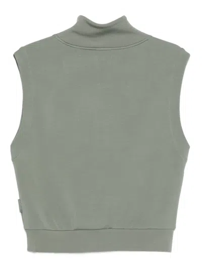Varley Loretta Half-zip Sleeveless Sweatshirt In Gray