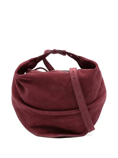 Federico Cina Suede Curved-shape Shoulder Bag