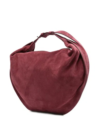 Federico Cina Suede Curved-shape Shoulder Bag
