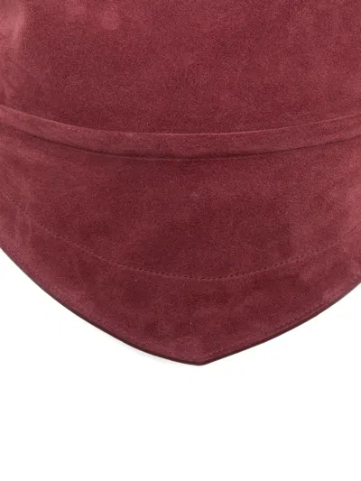 Federico Cina Suede Curved-shape Shoulder Bag