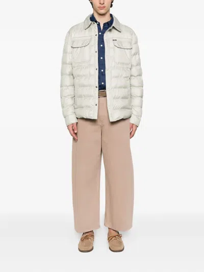 Polo Ralph Lauren Slim-fit Padded Quilted Shell Jacket In White