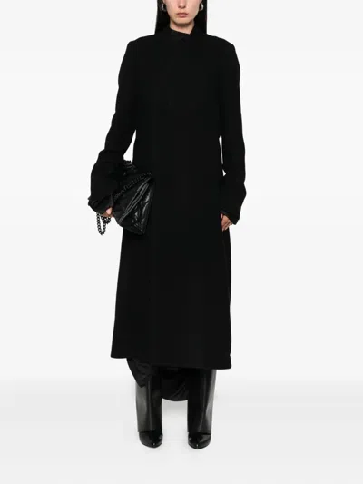 Rick Owens Overlap-seam Wool Coat