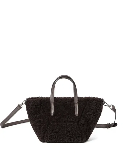 Brunello Cucinelli Shearling Tote Bag