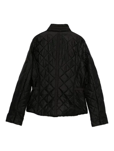 Michael Michael Kors Diamond-pattern Quilted Jacket In Black