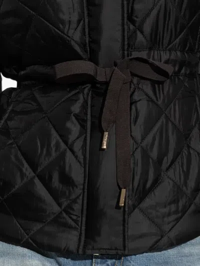 Michael Michael Kors Diamond-pattern Quilted Jacket In Black