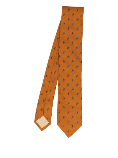 Pre-owned Giorgio Armani Triangle-print Silk Tie