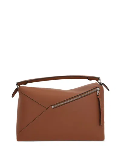 Loewe Large Puzzle Tote In Brown