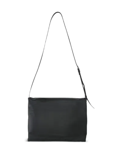 The Row Square Shoulder Bag In Black