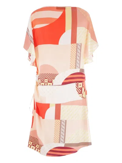 Fendi Abstract-print Mini Dress