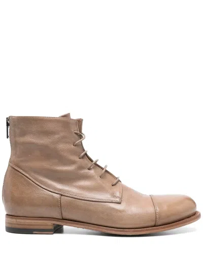 Pantanetti Leather Ankle Boots In Multi