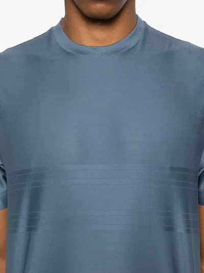 Canali Cotton Jersey T-shirt In Blue