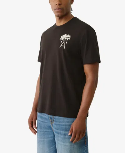 True Religion Palm Tree Tee In Black