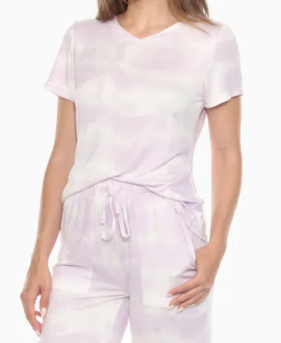 White Mark Women's Short Sleeve And Capri Lounge Set