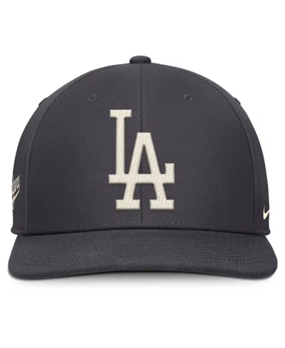 Nike Men's Anthracite Los Angeles Dodgers Statement Pro Snapback Hat
