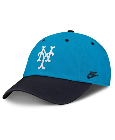 Nike Men's Blue/navy New York Mets Neon 90s Club Adjustable Hat