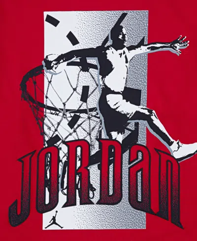 Jordan Toddler And Little Boys Jumpman Global Rise Long Sleeve T-shirt In Red