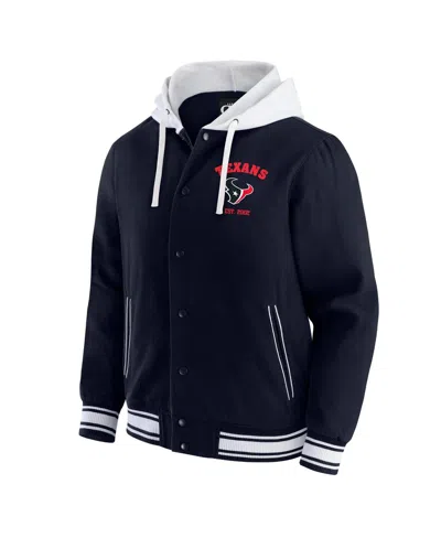 Fanatics Darius Rucker Collection By  Men's Navy Houston Texans Full-snap Hoodie Jacket In Blue