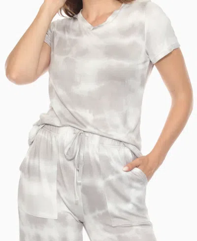 White Mark Women's Short Sleeve And Capri Lounge Set