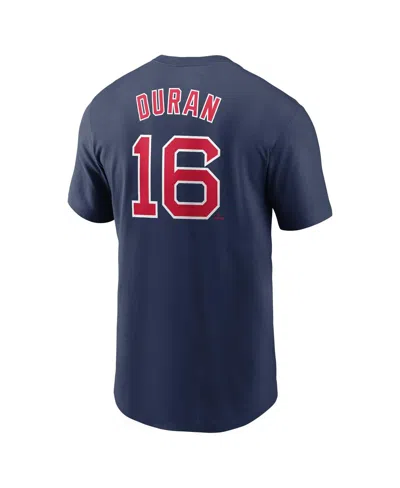 Nike Jarren Duran Navy Boston Red Sox Fuse Name & Number T-shirt In Blue