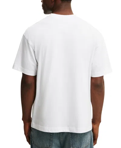 Cotton On Box Fit Text T-shirt In White