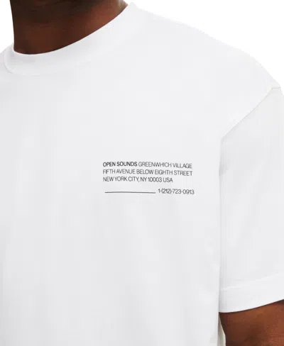 Cotton On Box Fit Text T-shirt In White