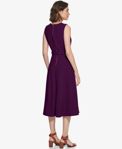 Calvin Klein Women's Sleeveless Midi A-line Dress