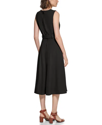 Calvin Klein Women's Sleeveless Midi A-line Dress