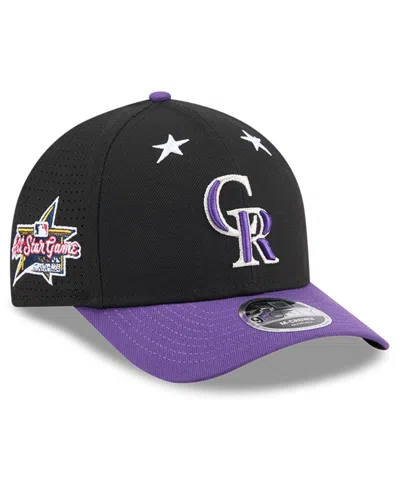 New Era Men's Black/purple Colorado Rockies 2025 Mlb All-star Game 9forty M-crown Adjustable Hat