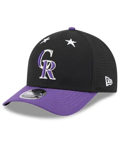 New Era Men's Black/purple Colorado Rockies 2025 Mlb All-star Game 9forty M-crown Adjustable Hat