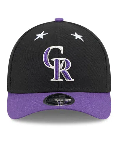 New Era Men's Black/purple Colorado Rockies 2025 Mlb All-star Game 9forty M-crown Adjustable Hat