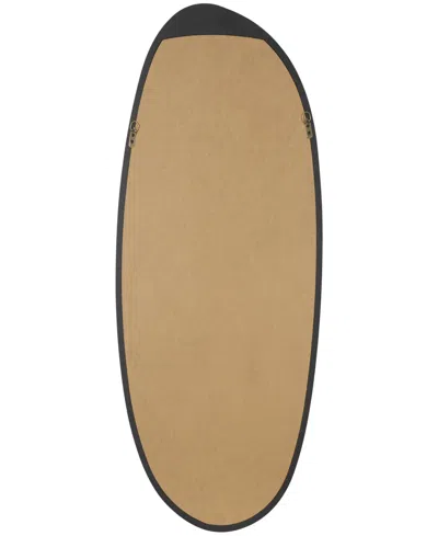Rosemary Lane 51" Wooden Abstract Oval Room Wall Mirror