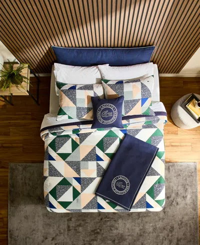 Lacoste Signature Cotton 3-pc. Comforter Set, King