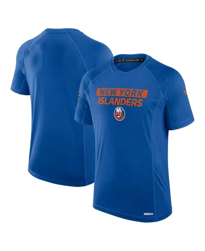 Fanatics Men's Royal New York Islanders Authentic Pro Rink Tech T-shirt In Blue