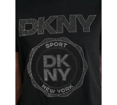 Dkny Sport Women's Medallion Logo Crewneck T-shirt