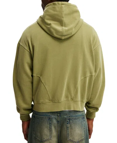 Cotton On Cropped Zip Up Hoodie In Green