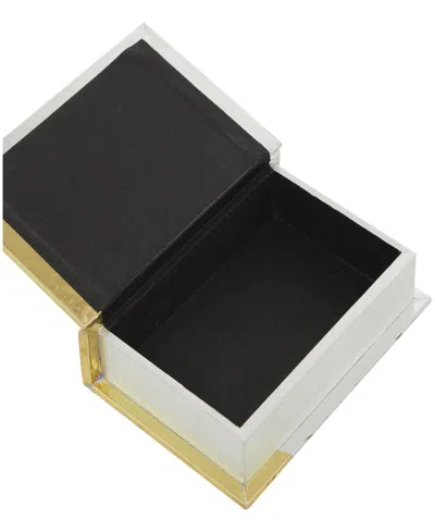 Cosmoliving Glam Faux Leather Box, Set Of 3
