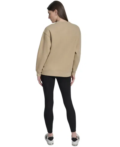 Dkny Sport Women's Medallion-logo Crewneck Sweatshirt