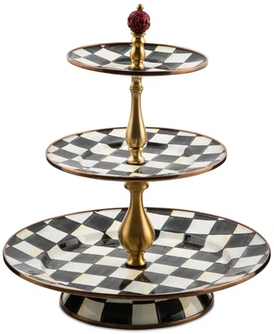Mackenzie-childs Courtly Check 3-tier Sweet Stand