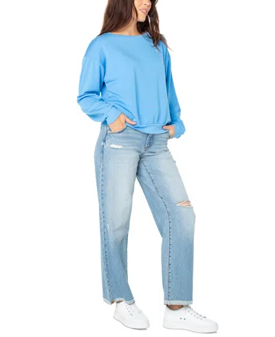 Roxy Juniors' Surfing By Moonlight Crewneck Sweatshirt