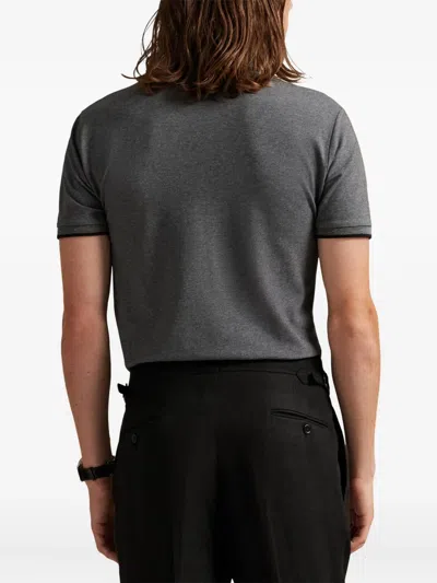 Polo Ralph Lauren Embroidered-logo Polo Shirt In Gray